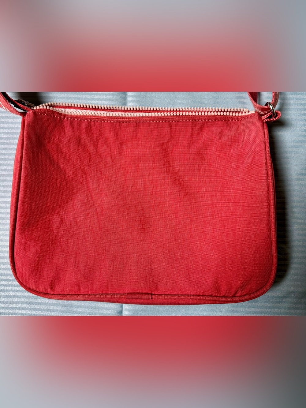Kipling Coral-Red Front Zip Crossbody Bag - Picture 2 of 6